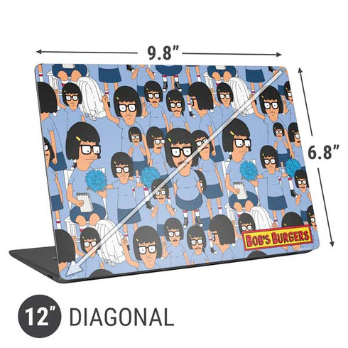 Bobs Burgers Tina Belcher Universal Laptop 12in (9.8 x 6.8in) Skin